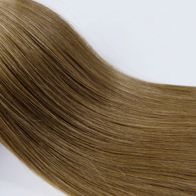 AVERA #8 Light Brown Clip-In Human Hair Extension
