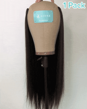 AVERA #1B Black Clip-In Hair Extension